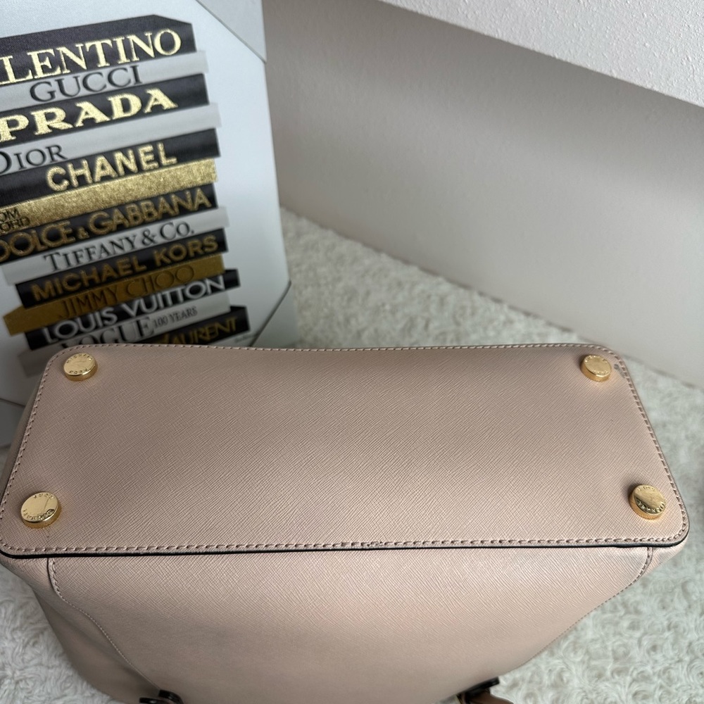 Michael Kors Ciara Large East West Top Zip Tote Pastel Pink Saffiano Leather - Picture 9 of 13